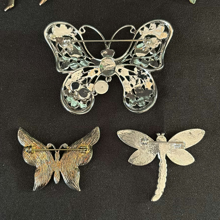 Assortment Of Silver Plated Brooches - image 9 of 12