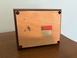 Sorrento Inlaid Wood Musical Jewelry Box & Ingraham Tavel Clock - thumbnail 13 of 14