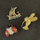 Assortment Of Gold Plated Brooches - thumbnail 9 of 11