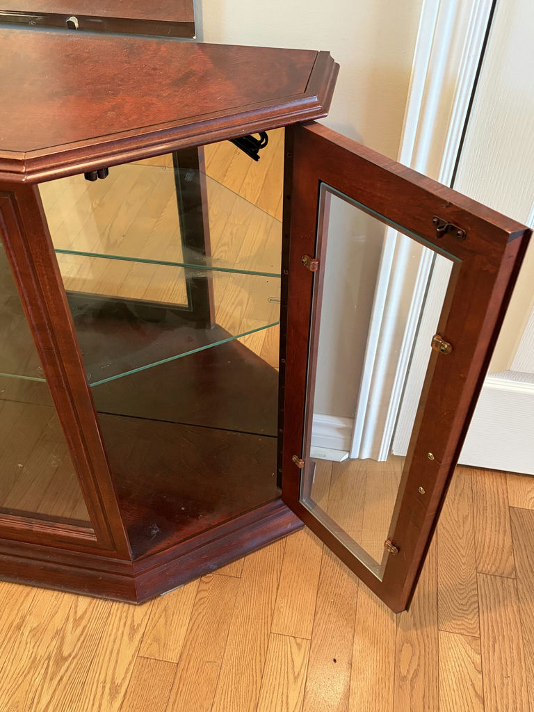 Small Wood & Glass Cabinet - image 7 of 10