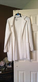 Rachel Zoe White Open Front Cardigan Sweater Size Medium - thumbnail 1 of 4