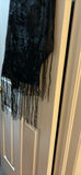 Black Velvet Fringe Shawl - thumbnail 3 of 4