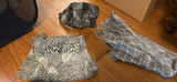 Patterned Scarves and Gray Fringe Scarf - thumbnail 1 of 4