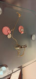 Pink Drop Earrings and Gold-Tone Pendant Necklace - thumbnail 1 of 3