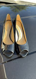 Naturalizer Black Patent Peep-Toe Heels - thumbnail 2 of 6