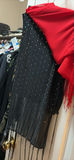 Red and Black Fringe Shawls - thumbnail 4 of 6