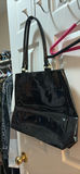 Black Patent Leather Tote Handbag - thumbnail 3 of 3
