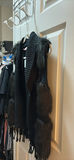 Black Knit Vest with Faux Fur Trim - thumbnail 1 of 6