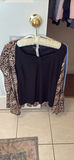 JV Collection Black Cardigan and Animal Print Top - thumbnail 5 of 9