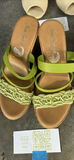San Giorgio Green Wedge Sandals - thumbnail 1 of 5
