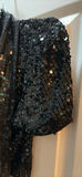 Black Sequin Cardigan and Scarf - thumbnail 2 of 5