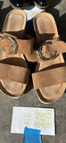 Pair of Brown Suede Slide Sandals - thumbnail 1 of 6
