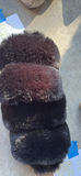 Black Faux Fur Slide Slippers - thumbnail 1 of 5