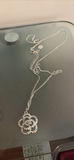 Silver-Tone Floral Jewelry Set and Beaded Necklace with Earrings - thumbnail 3 of 3