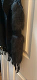 Black Knit Vest with Faux Fur Trim - thumbnail 2 of 6