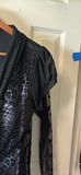 89th & Madison Red Cardigan and Lavena Black Animal Print Top - thumbnail 5 of 7