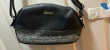 Black Crossbody Handbag with Rhinestone Detail - thumbnail 2 of 3
