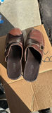 Jessica Sport Brown Leather Mule Clogs - thumbnail 2 of 4