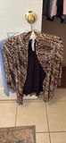 JV Collection Black Cardigan and Animal Print Top - thumbnail 6 of 9