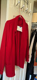 Tribal Red Open Front Cardigan Sweater - thumbnail 2 of 4