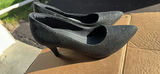 Piccadilly Black Glitter High Heel Pumps with Shoe Bag - thumbnail 3 of 6