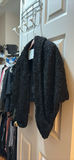 Black Textured Open-Front Shawl Cardigan - thumbnail 1 of 4