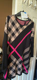 Long Sleeve Patterned Knit Tunic Top - thumbnail 2 of 4