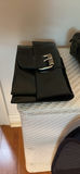 Black Patent Clutch Purse with Rhinestone Buckle - thumbnail 3 of 3