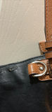 Black Shoulder Bag with Brown Strap - thumbnail 3 of 4