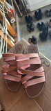 Pink Strappy Flat Sandals - thumbnail 2 of 5