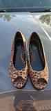 Impo Leopard Print Peep Toe Wedge Heels - thumbnail 2 of 5