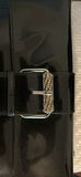 Black Patent Clutch Purse with Rhinestone Buckle - thumbnail 2 of 3