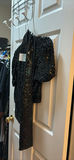 Black Sequin Cardigan and Scarf - thumbnail 1 of 5