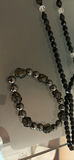 Black Beaded Necklace and Bracelets - thumbnail 2 of 3