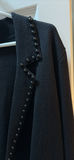 Sioni Black Open Front Cardigan Sweater - thumbnail 3 of 5