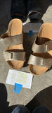 Clarks Brown Double-Strap Sandals - thumbnail 1 of 6