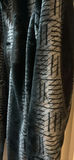 Black Patterned Faux Fur Coat - thumbnail 2 of 6