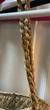 Woven Straw Tote Bag with Floral Embellishments - thumbnail 5 of 5