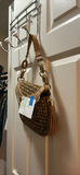 Brown Patterned Shoulder Handbag with Tassel - thumbnail 1 of 4