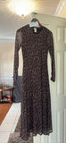 Joie Leopard Print Long Sleeve Dress Size Small - thumbnail 1 of 3