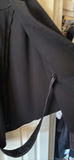 Black Cape-Style Jacket with Decorative Brooch - thumbnail 5 of 5