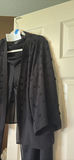 Black Sheer Pants and Open Front Jacket Set - thumbnail 2 of 6