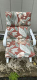 White metal Lawn Chairs with cushions - thumbnail 3 of 6