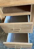 Solid Oak Bookshelf, Nightstand And Oval Mirror - thumbnail 4 of 8
