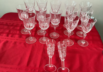 Cut Crystal Wine Glasses - Image 1 of 6
