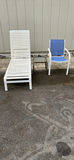 Patio Lounge Chair, Side Table and Metal Patio Chair - thumbnail 1 of 8