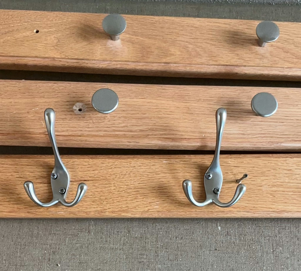 Three Wall Coat Hooks - image 2 of 3