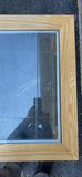Oak and Glass Table With Wheels - thumbnail 2 of 7
