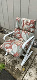 White metal Lawn Chairs with cushions - thumbnail 4 of 6