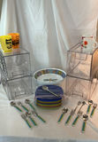 Colorful kitchenware set with mugs, bowls, plates, utensils and organizers - thumbnail 1 of 6